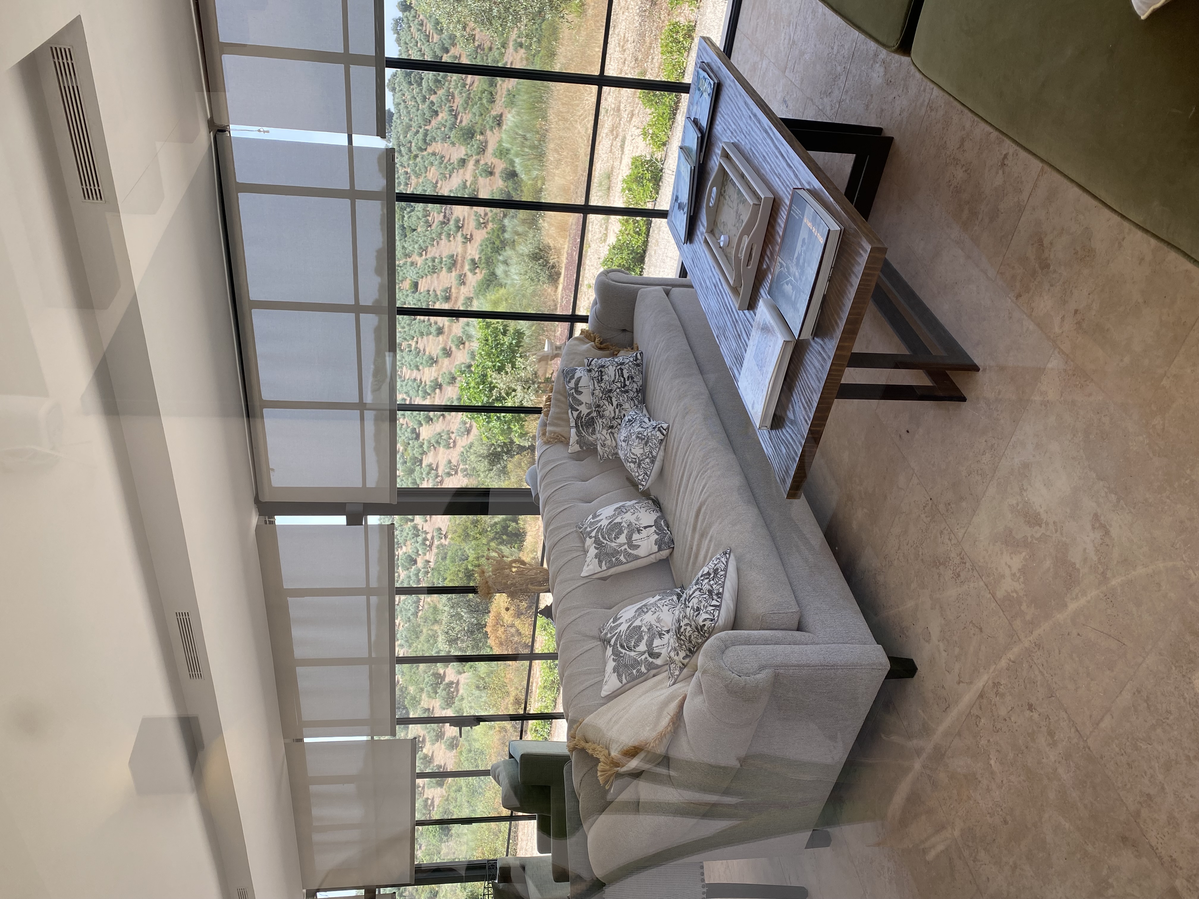Salón con vistas al olivar