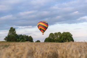 Colorful hot-air balloon
